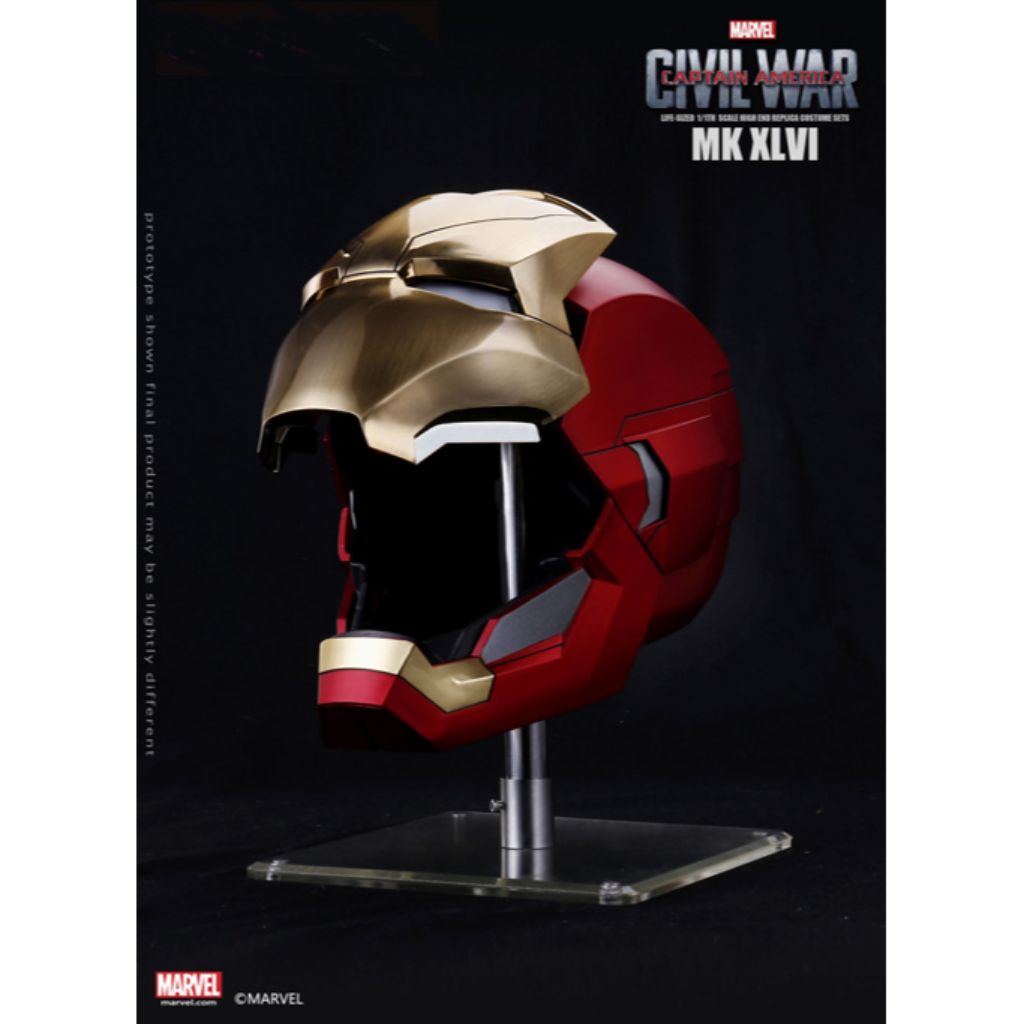 Life-sized 1/1th Scale High End Replica - Captain America Civil War - Iron Man Mark XLVI Helmet