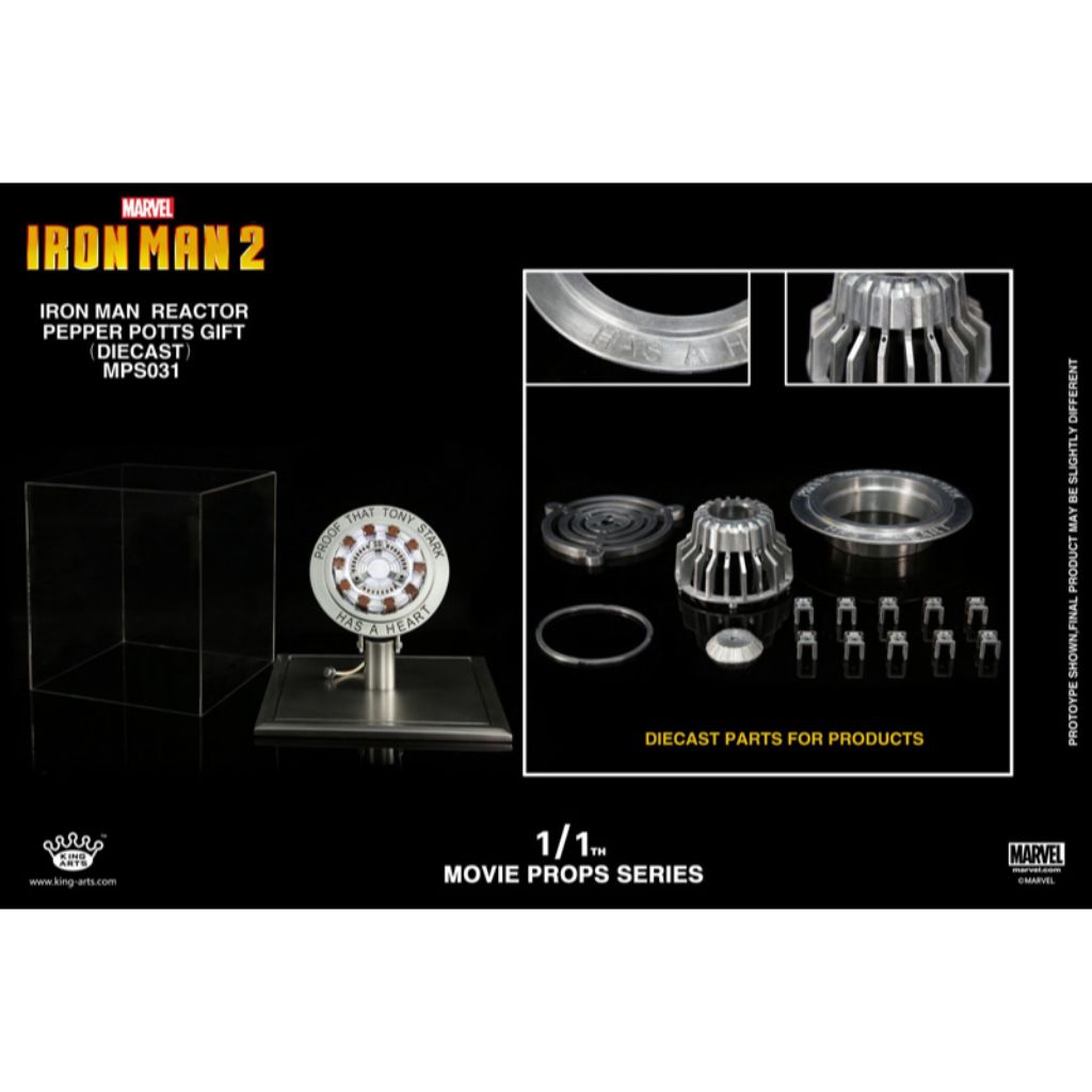 MPS031 - Iron Man 2 - 1/1th Scale Iron Man Reactor Pepper Potts Gift (Diecast)