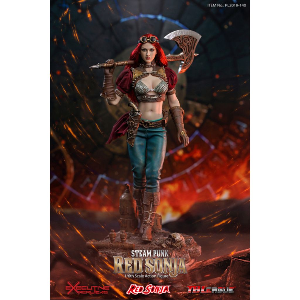 PL2019-140-B - Steam Punk Red Sonja (Deluxe Version, with Display Base)