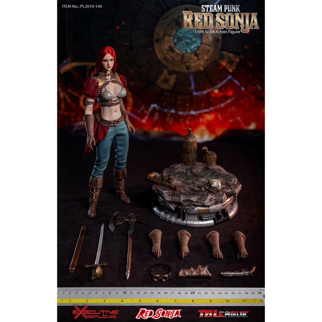 PL2019-140-B - Steam Punk Red Sonja (Deluxe Version, with Display Base)