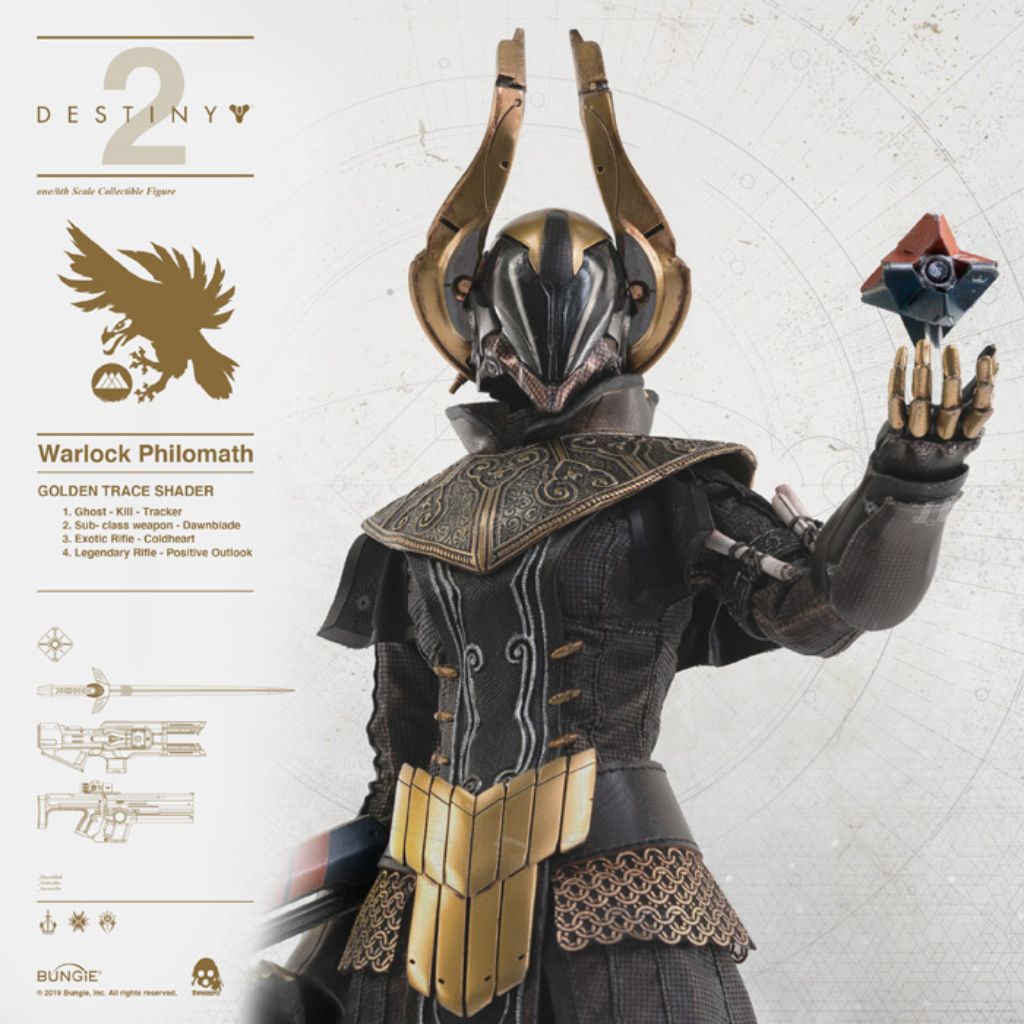 1/6th Scale Collectible Figure - Destiny 2 - Warlock Philomath (Golden Trace Shader)