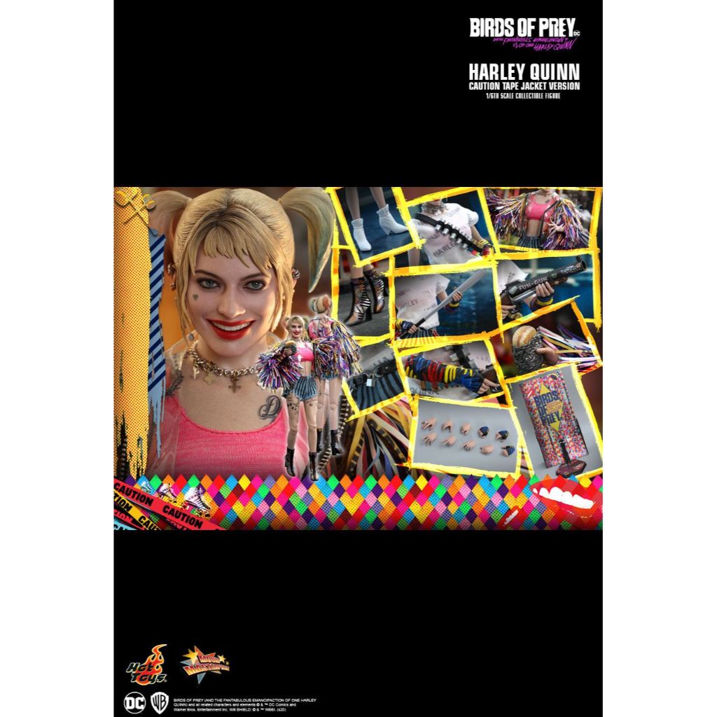 MMS566 - Birds of Prey - 1/6th scale Harley Quinn (Caution Tape Jacket Version)