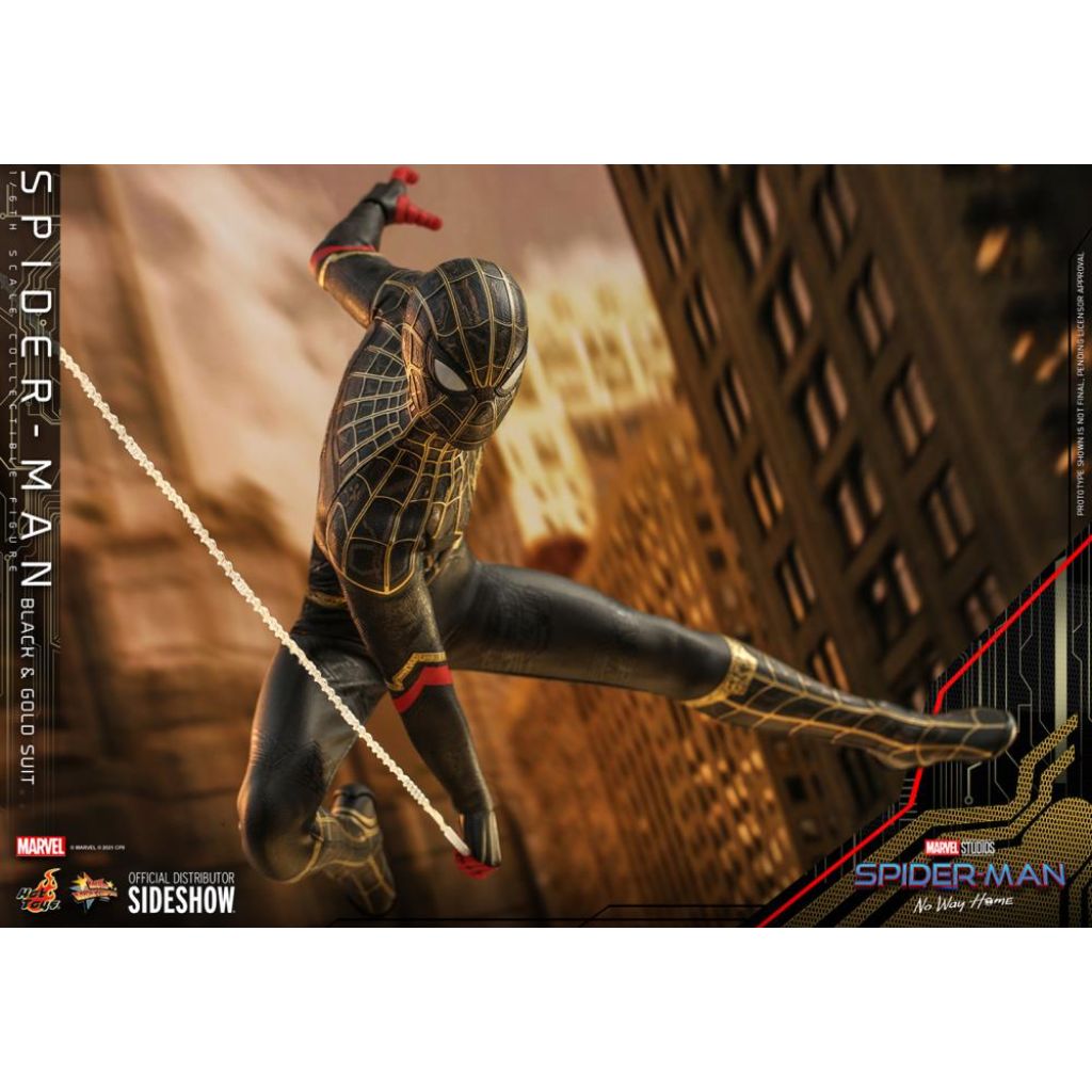 MMS604 - Spider-Man: No Way Home - 1/6th scale Spider-Man (Black & Gold Suit)