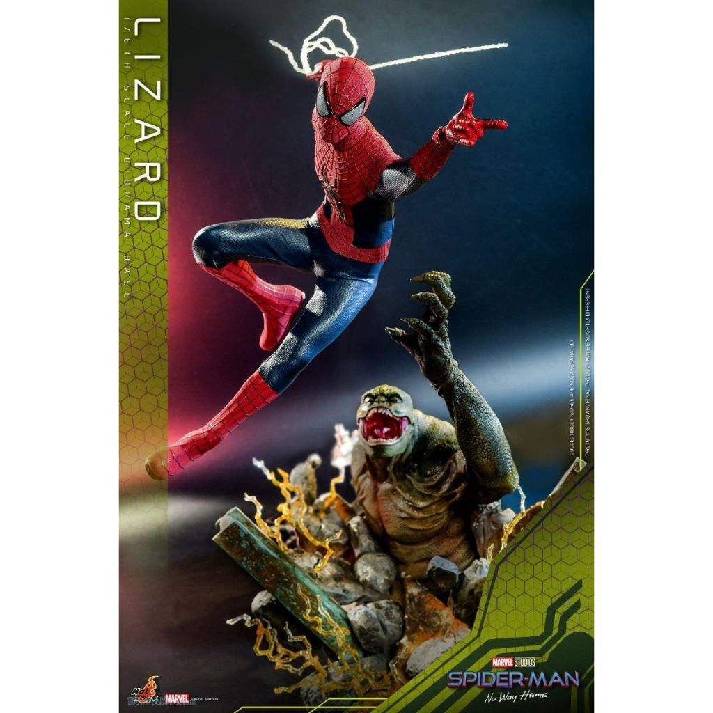 MMS658 The Amazing Spider-Man 2 - 1/6 The Amazing Spider-Man + ACS013 Spider-Man: No Way Home - 1/6 Lizard Diorama Base Collectible Set