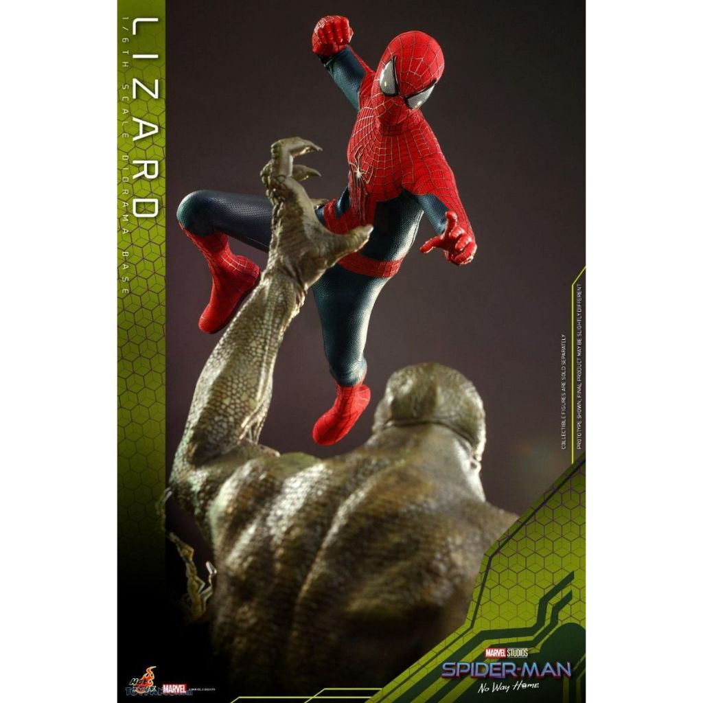 MMS658 The Amazing Spider-Man 2 - 1/6 The Amazing Spider-Man + ACS013 Spider-Man: No Way Home - 1/6 Lizard Diorama Base Collectible Set