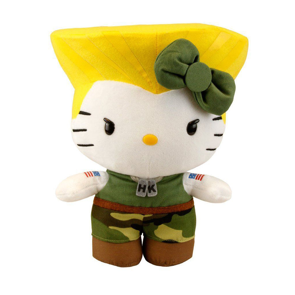 Capcom Hello Kitty Guile 11" Plush Soft Toy