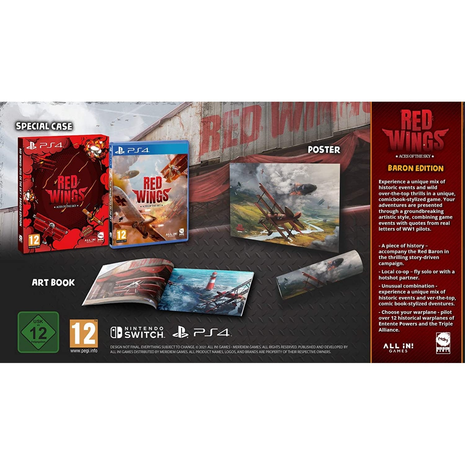 PS4 Red Wings Aces of the Sky Baron Edition