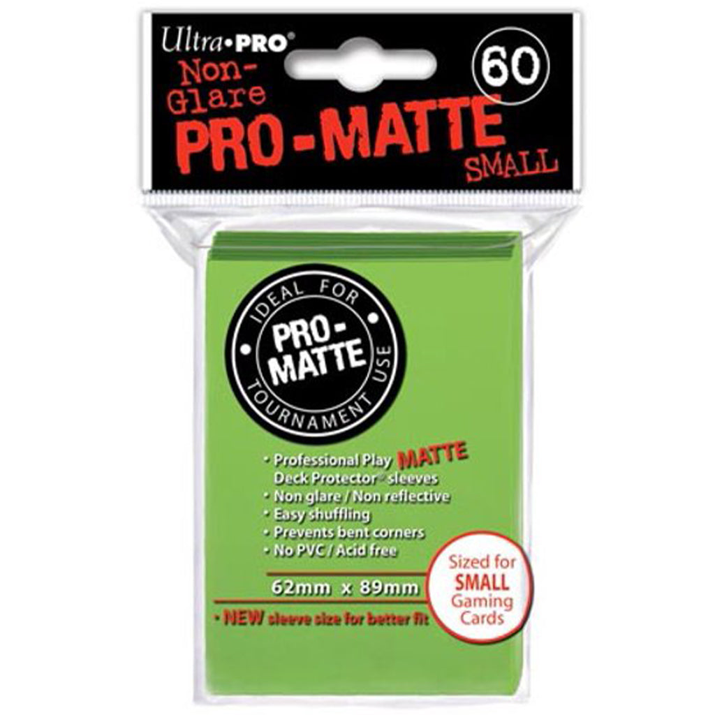 Ultra Pro Matte Lime Green 60CT (Small Size)