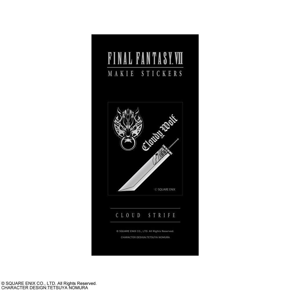 Square Enix Final Fantasy VII Makie Stickers - Cloud Strife