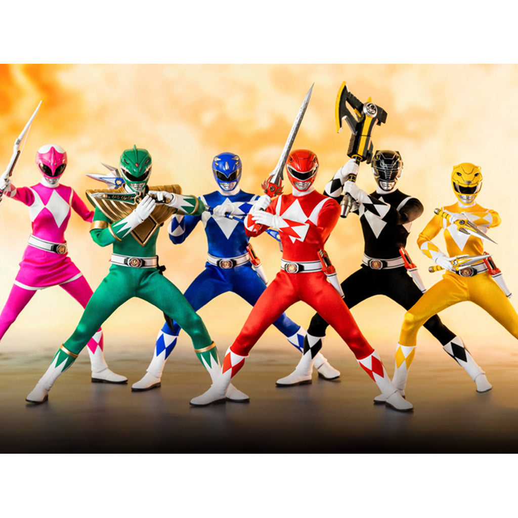 1/6 Mighty Morphin Power Rangers - Core Rangers + Green Ranger Six-Pack