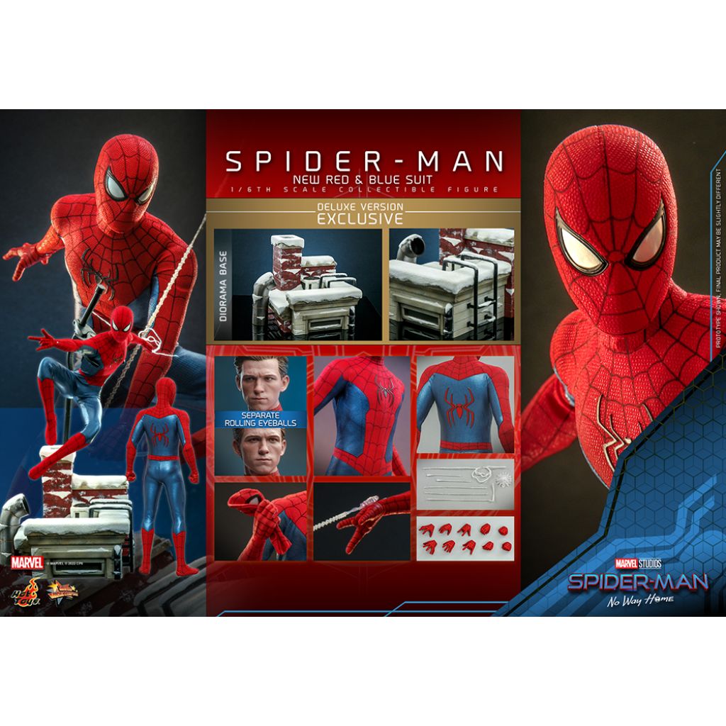 MMS680 Spider-Man: No Way Home - Spider-Man (New Red & Blue Suit) (Deluxe Version)