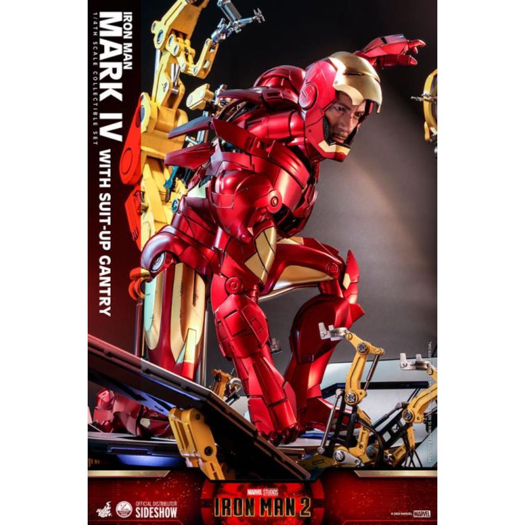 QS021 - Iron Man 2 - 1/4th scale Iron Man Mark IV with Suit-Up Gantry Collectible Set