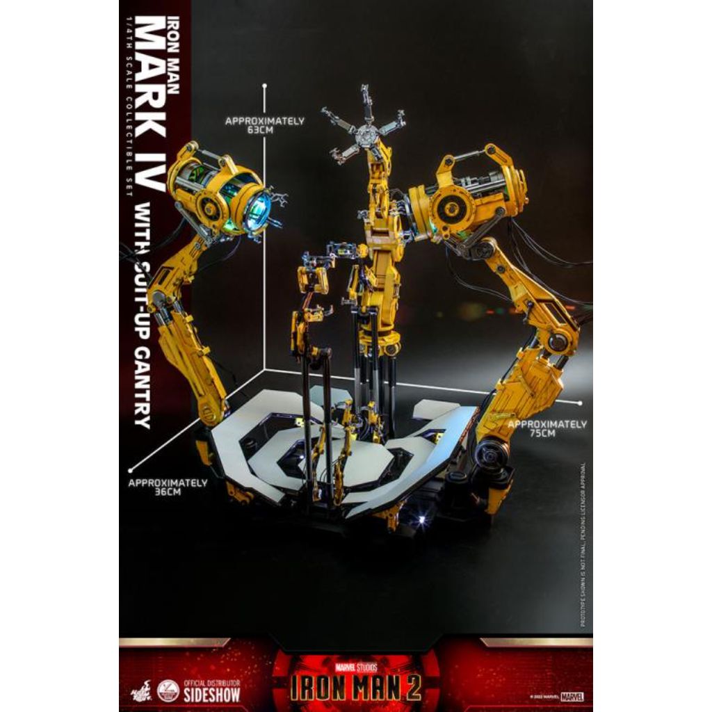 QS021 - Iron Man 2 - 1/4th scale Iron Man Mark IV with Suit-Up Gantry Collectible Set