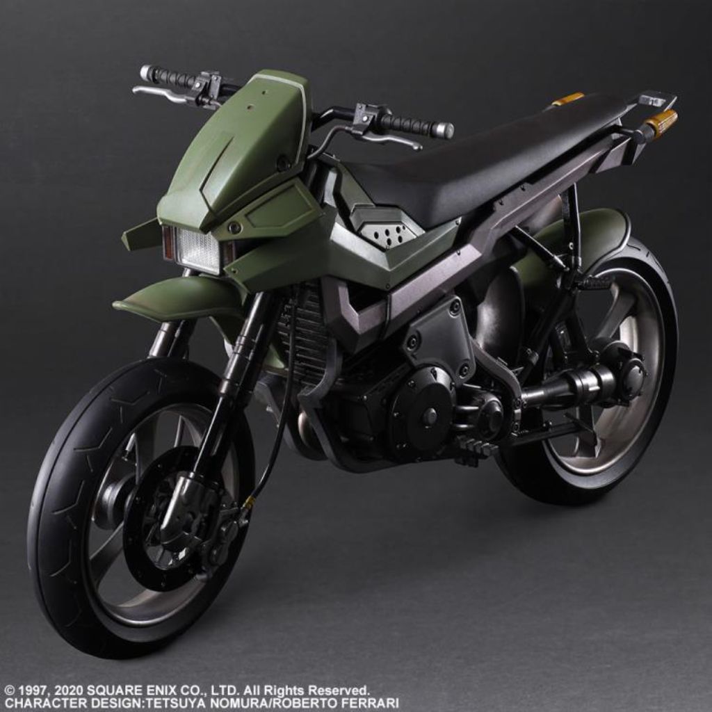 Square Enix Play Arts Kai - Final Fantasy VII Remake Action Figure - Jessie & Motorcycle Set