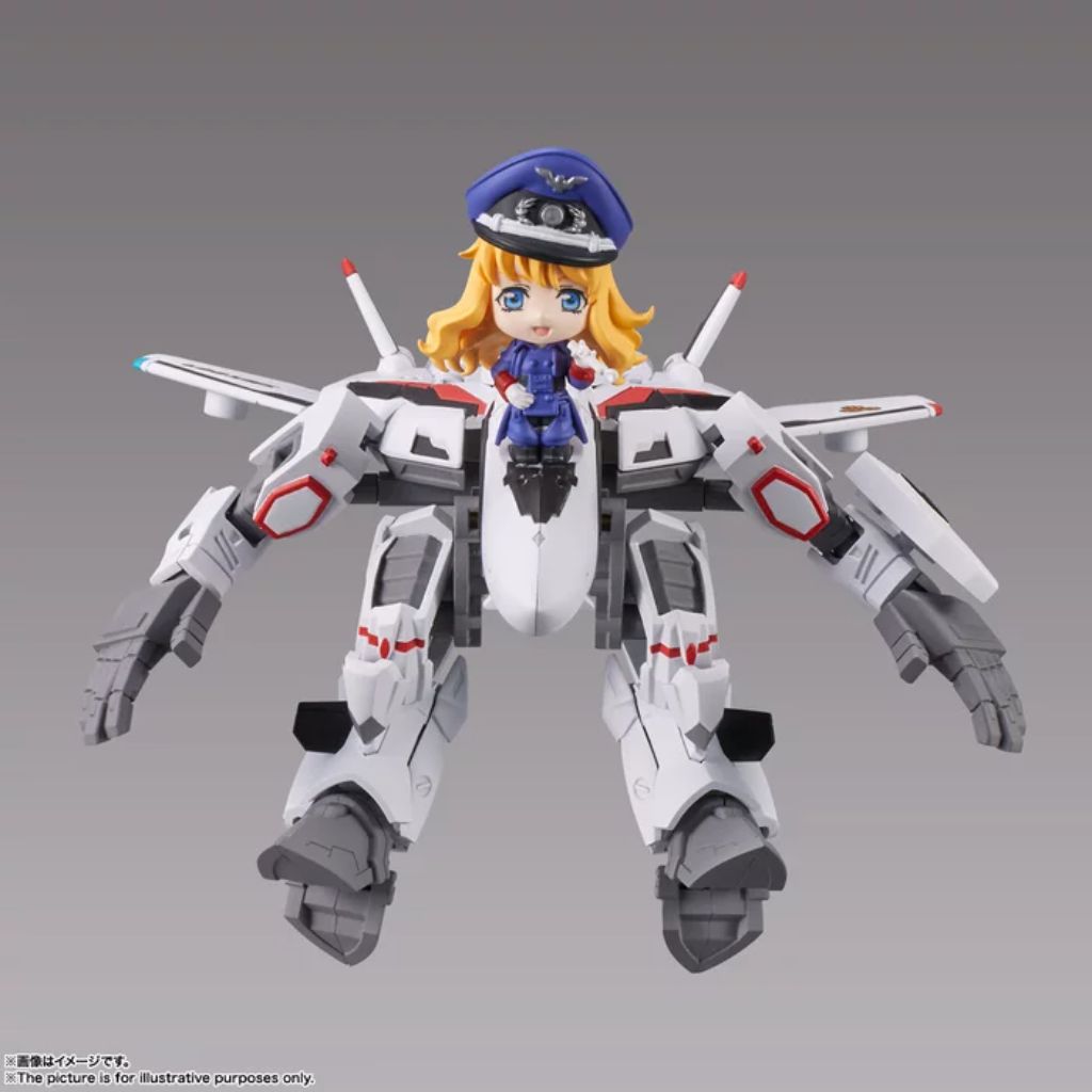 Bandai Tiny Session Vf-25F Messiah Valkyrie (Alto Use) With Sheryl Nome Macross