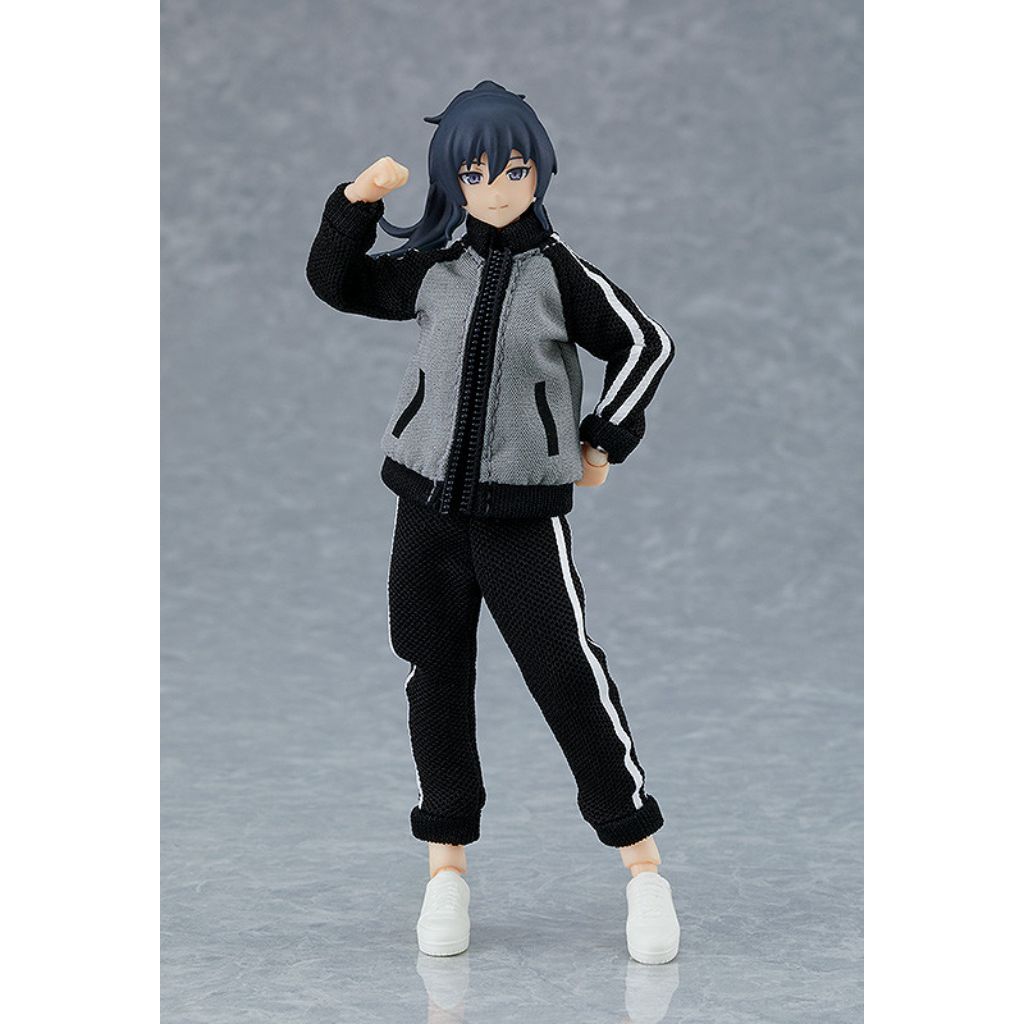 Figma 601 Female Body (Makoto) With Tracksuit + Tracksuit Skirt Outfit