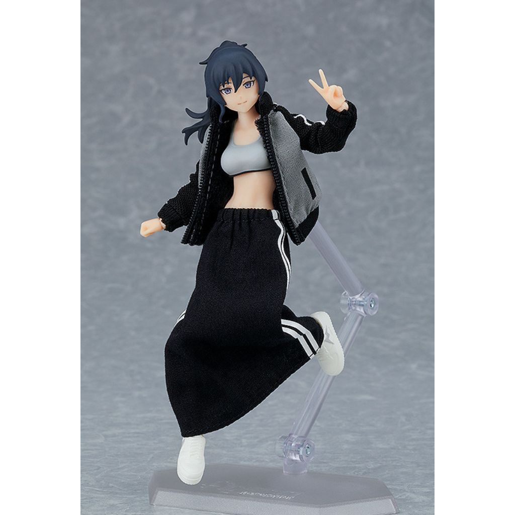 Figma 601 Female Body (Makoto) With Tracksuit + Tracksuit Skirt Outfit