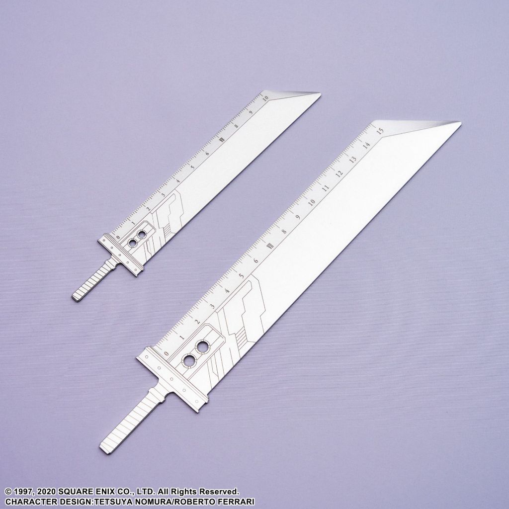 Square Enix Final Fantasy VII Remake Metal Ruler Set - Buster Sword
