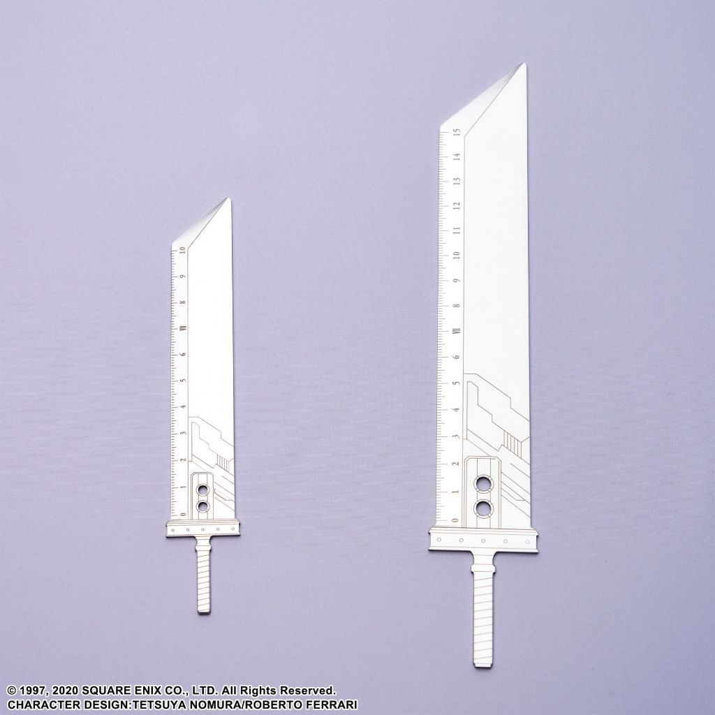 Square Enix Final Fantasy VII Remake Metal Ruler Set - Buster Sword