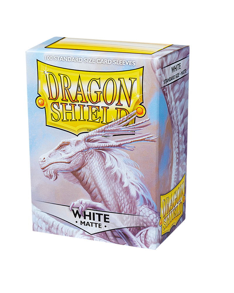 Dragon Shield Matte Sleeves 100CT - White (Standard Size)