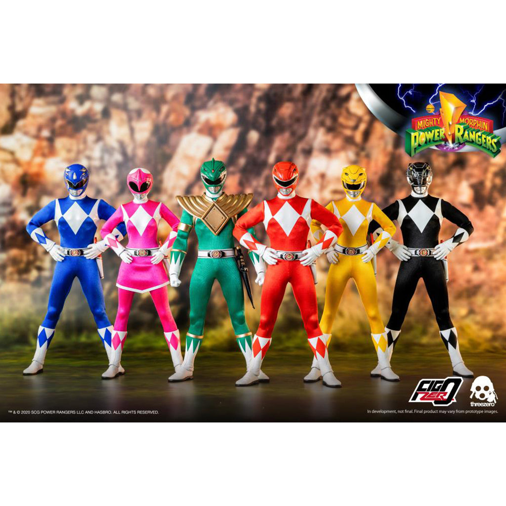 1/6 Mighty Morphin Power Rangers - Core Rangers + Green Ranger Six-Pack