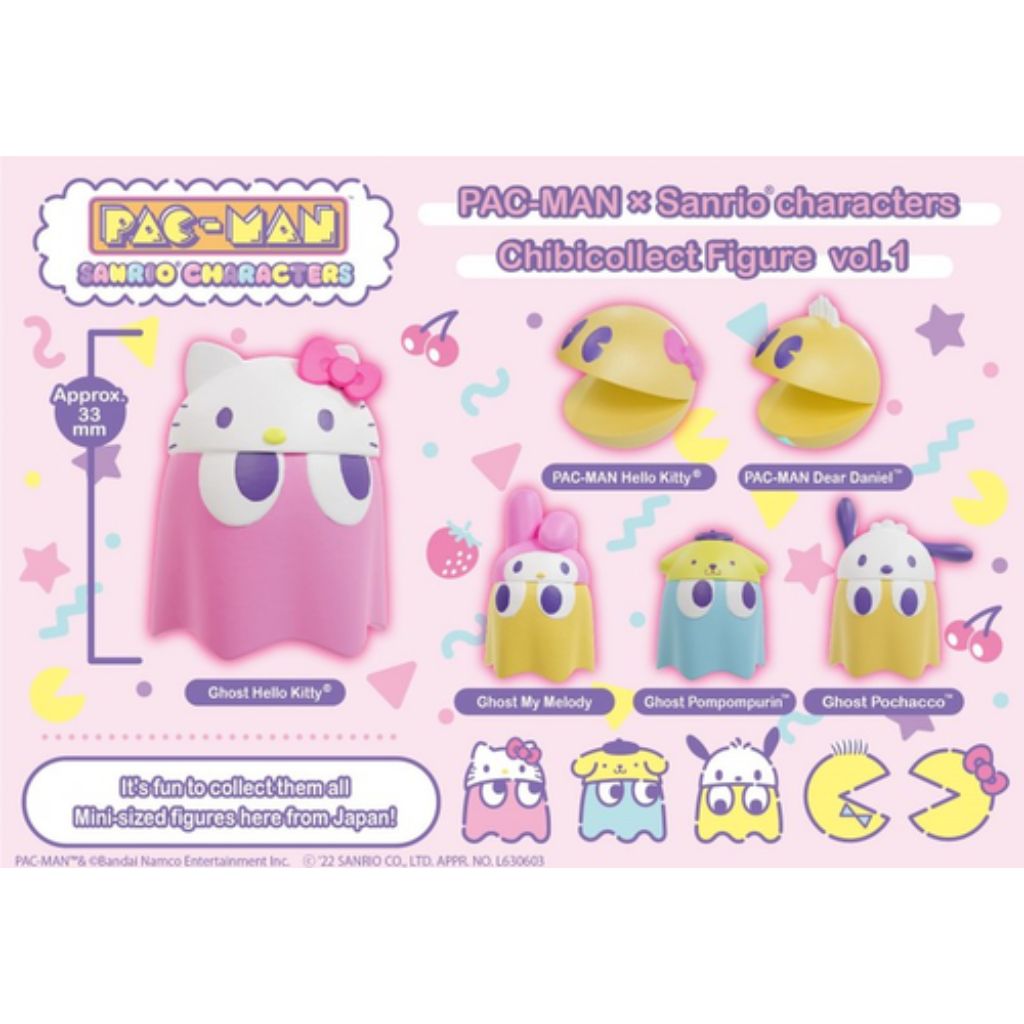 Chibicollect Figure Vol 1 Pac-Man×Sanrio Characters Set