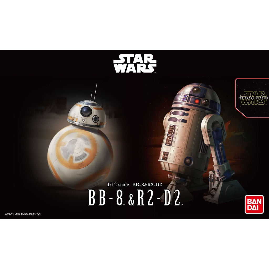 Bandai BB-8 & R2-D2 1/12 Model Kit Star Wars