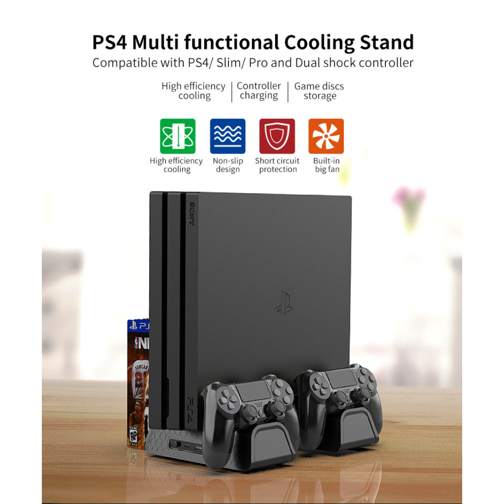 DOBE PS4 Slim/Pro Multifunctional Cooling Stand