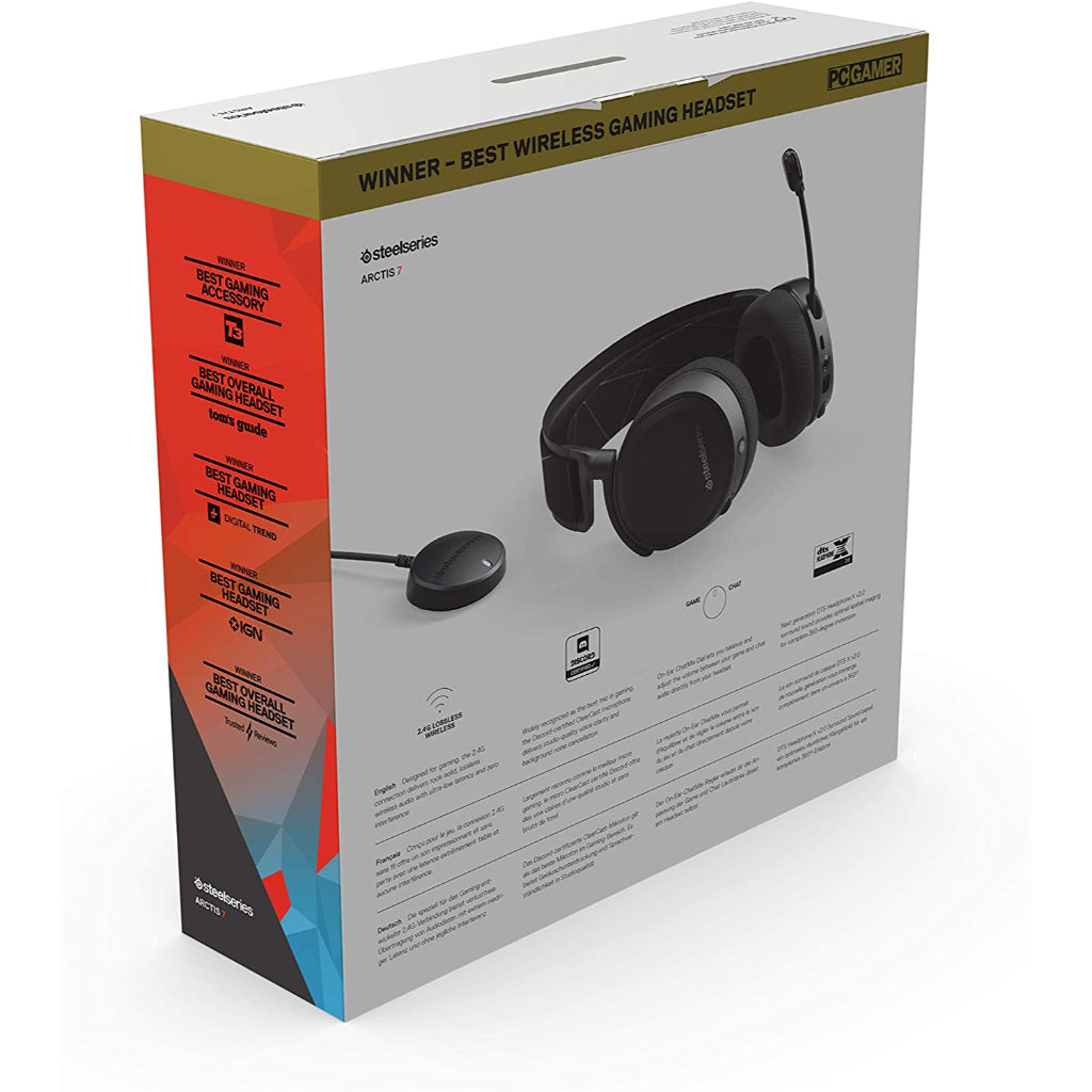 SteelSeries Black Arctis 7 Wireless Gaming Headset