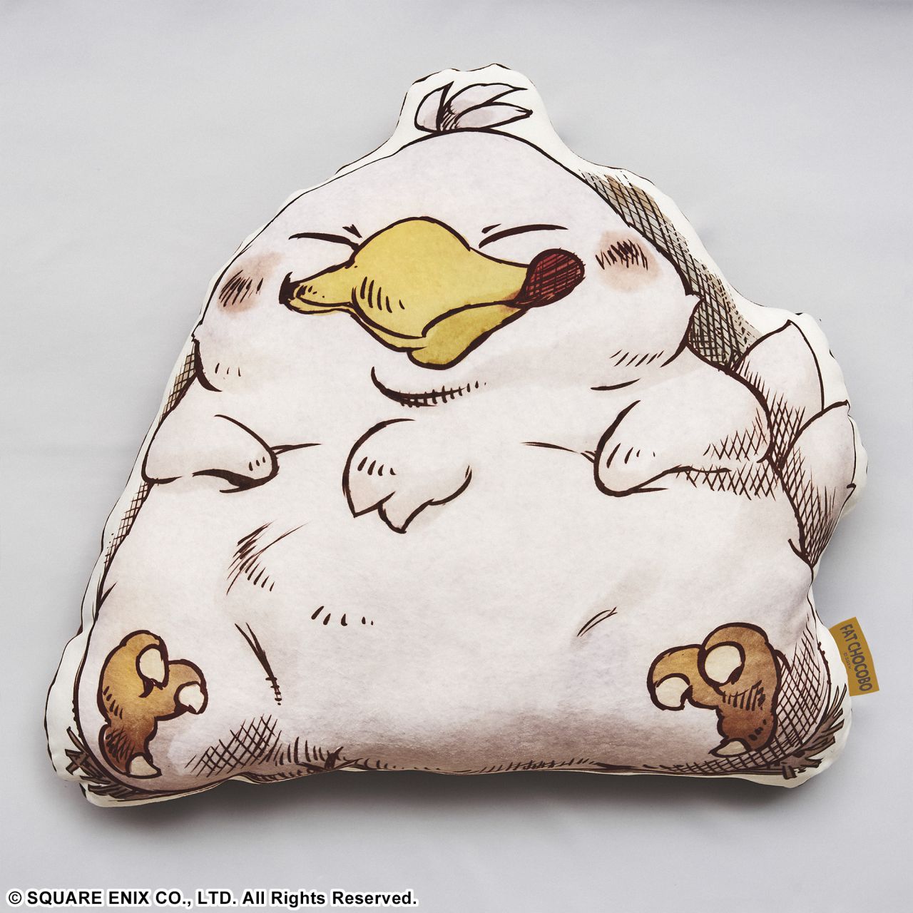 Square Enix Final Fantasy Fluffy Fluffy Die-cut Cushion - Fat Chocobo