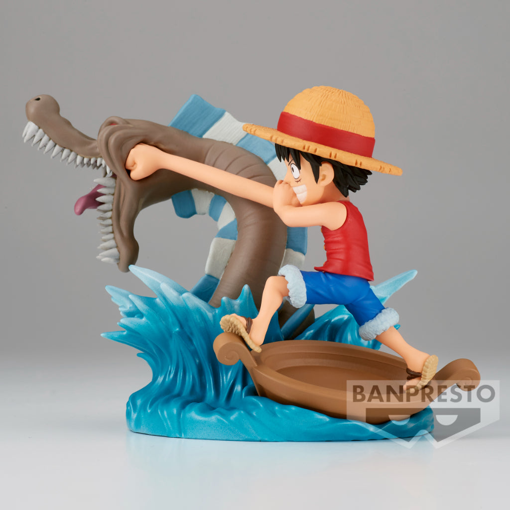 One Piece World Collectable Figure Log Stories - Monkey.D.Luffy vs Local Sea Monster