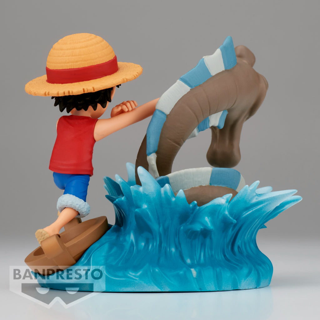 One Piece World Collectable Figure Log Stories - Monkey.D.Luffy vs Local Sea Monster