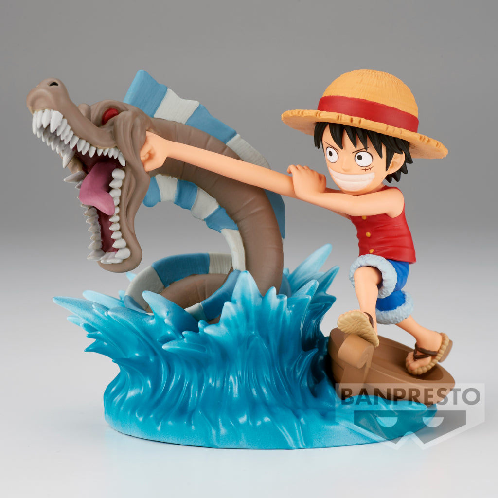One Piece World Collectable Figure Log Stories - Monkey.D.Luffy vs Local Sea Monster