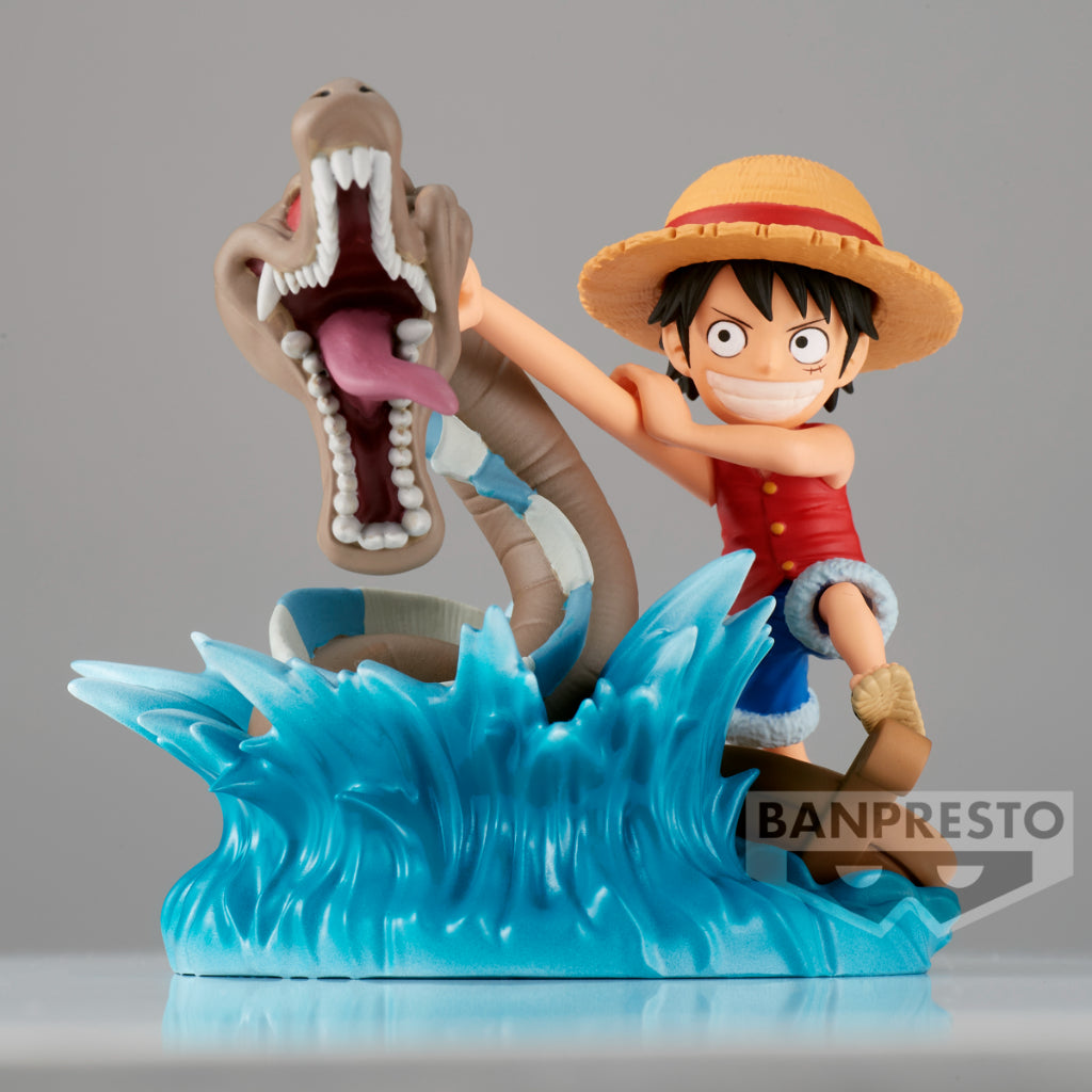 One Piece World Collectable Figure Log Stories - Monkey.D.Luffy vs Local Sea Monster