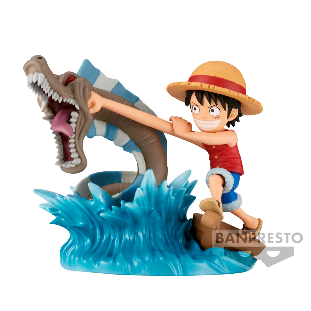 One Piece World Collectable Figure Log Stories - Monkey.D.Luffy vs Local Sea Monster