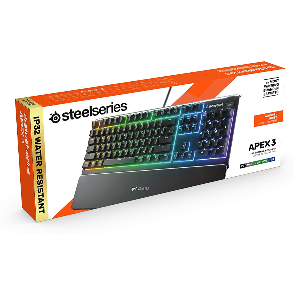 SteelSeries Apex 3 US Gaming Keyboard