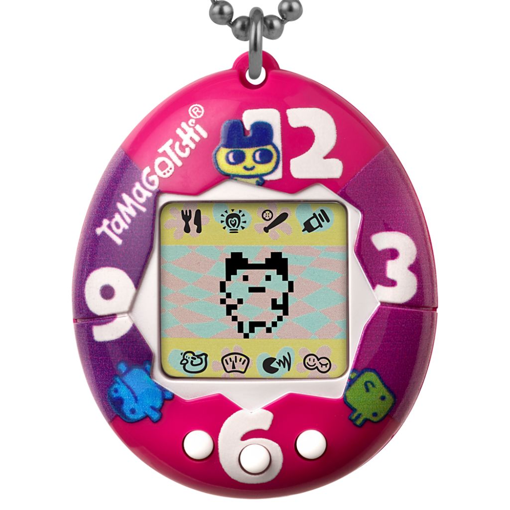 Bandai Original Tamagotchi Gen 1 - Purple-Pink Clock