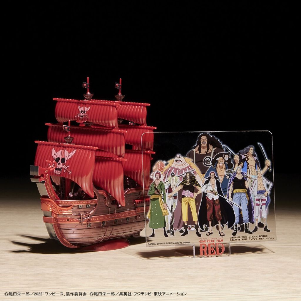 Bandai Red Force Commemorative Colour Ver Of Film Red One Piece Grand Ship Collection Model Kit