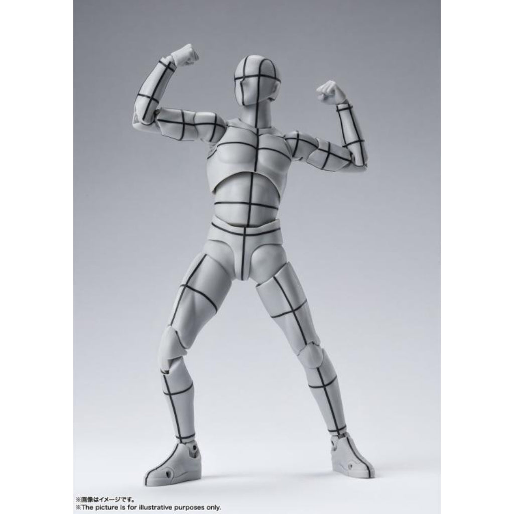 Bandai S.H Figuarts Body Kun Wireframe Gray Ver