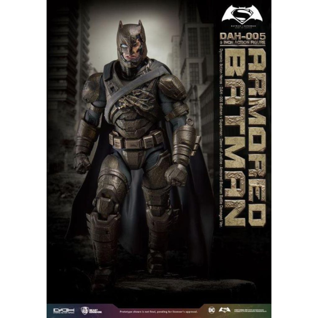 Beast Kingdom DAH-005 BVS Armored Batman Battle Damaged Ver Dawn Of Justice