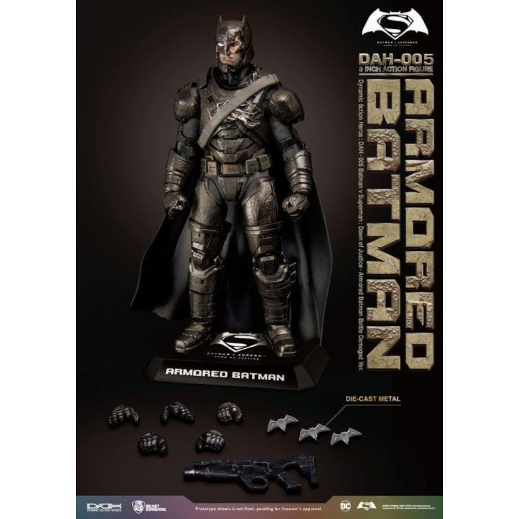 Beast Kingdom DAH-005 BVS Armored Batman Battle Damaged Ver Dawn Of Justice