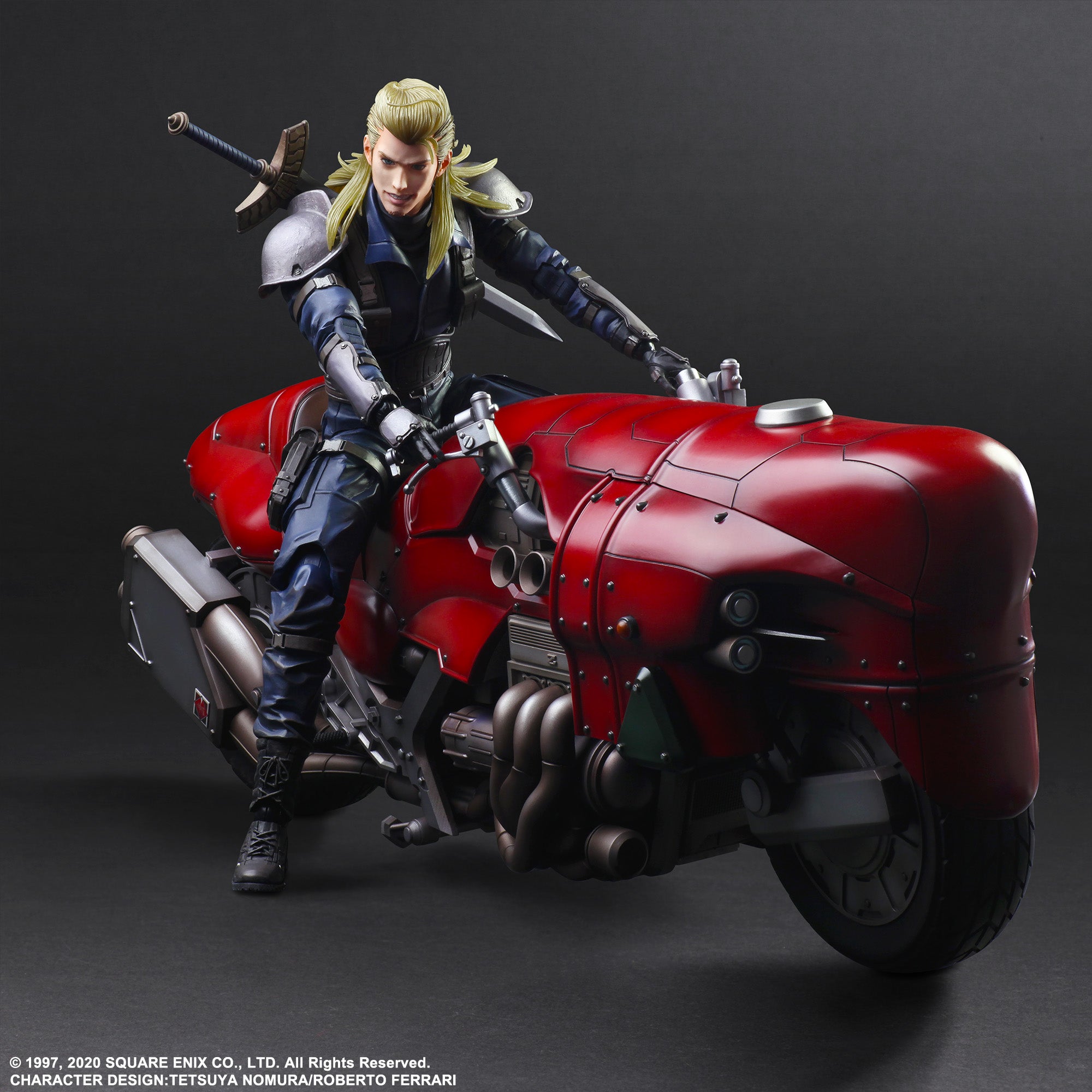 Square Enix Final Fantasy VII Remake Play Arts Kai Action Figure - Roche & Motorcycle Set