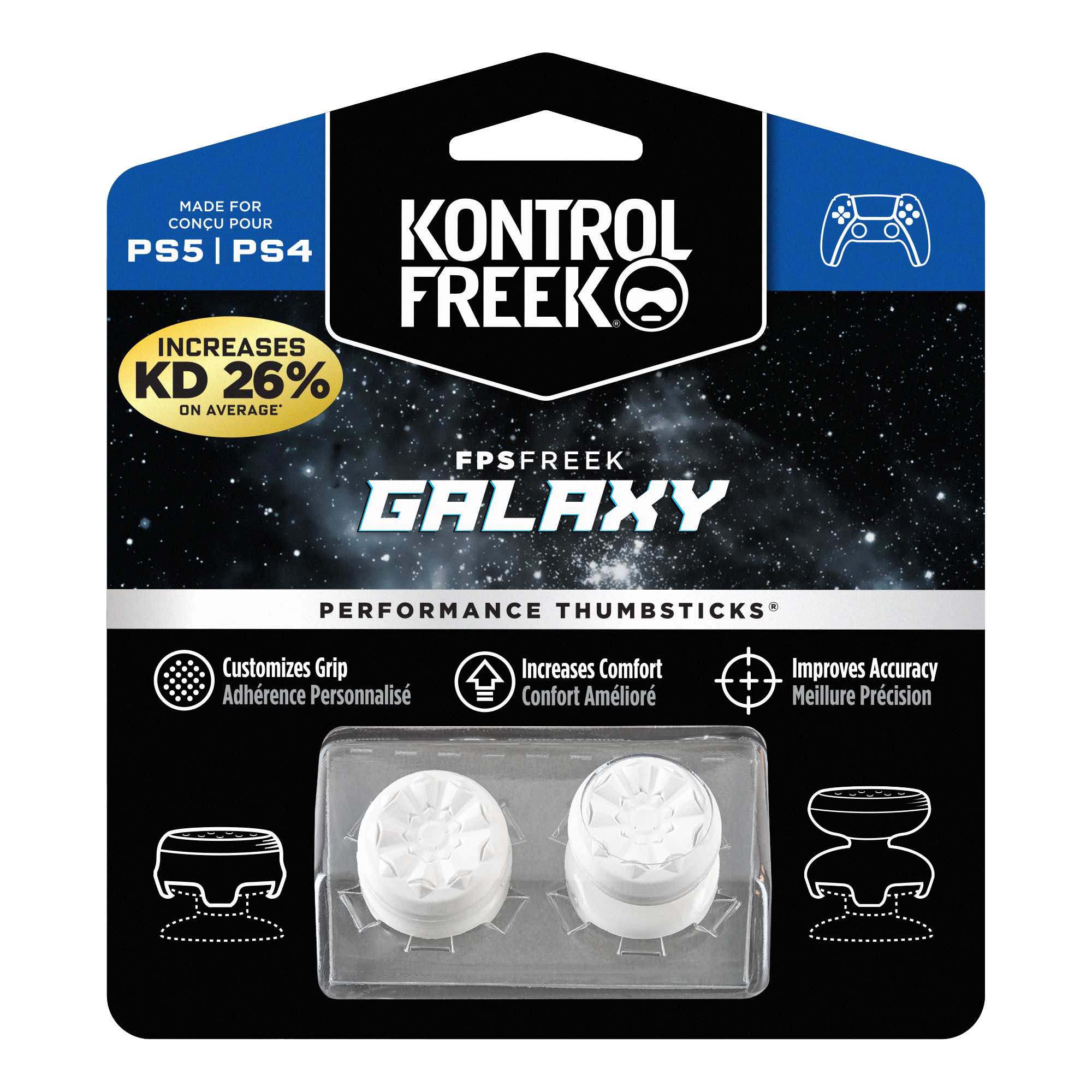 KontrolFreek FPS Freek Galaxy White - PS5 (4-Prong)