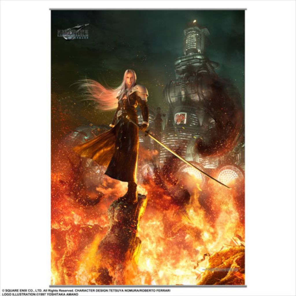 Square Enix Final Fantasy VII Remake Sephiroth Wall Scroll Vol. 2