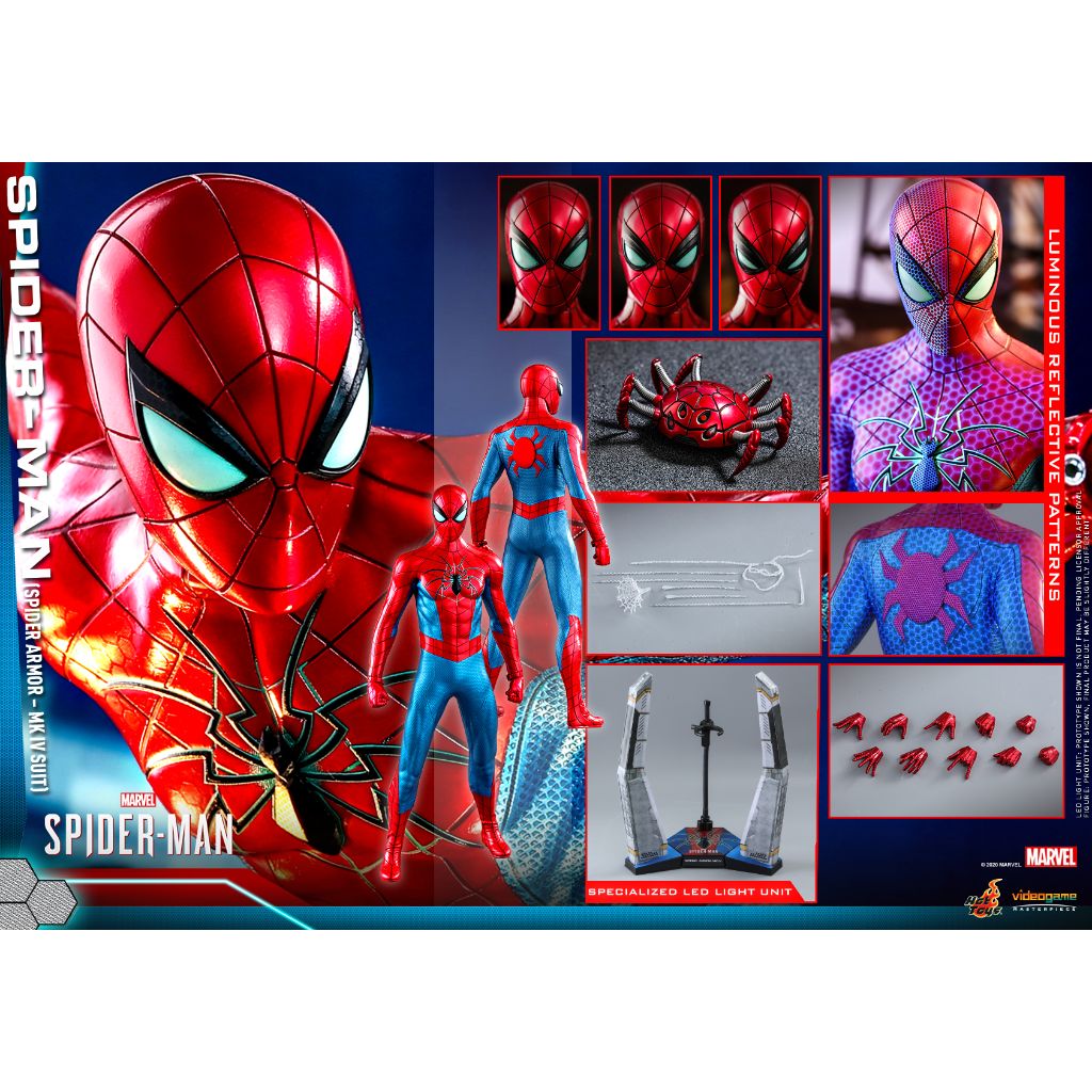 VGM43 - Marvel's Spider-Man - 1/6th scale Spider-Man (Spider Armor - MK IV Suit)
