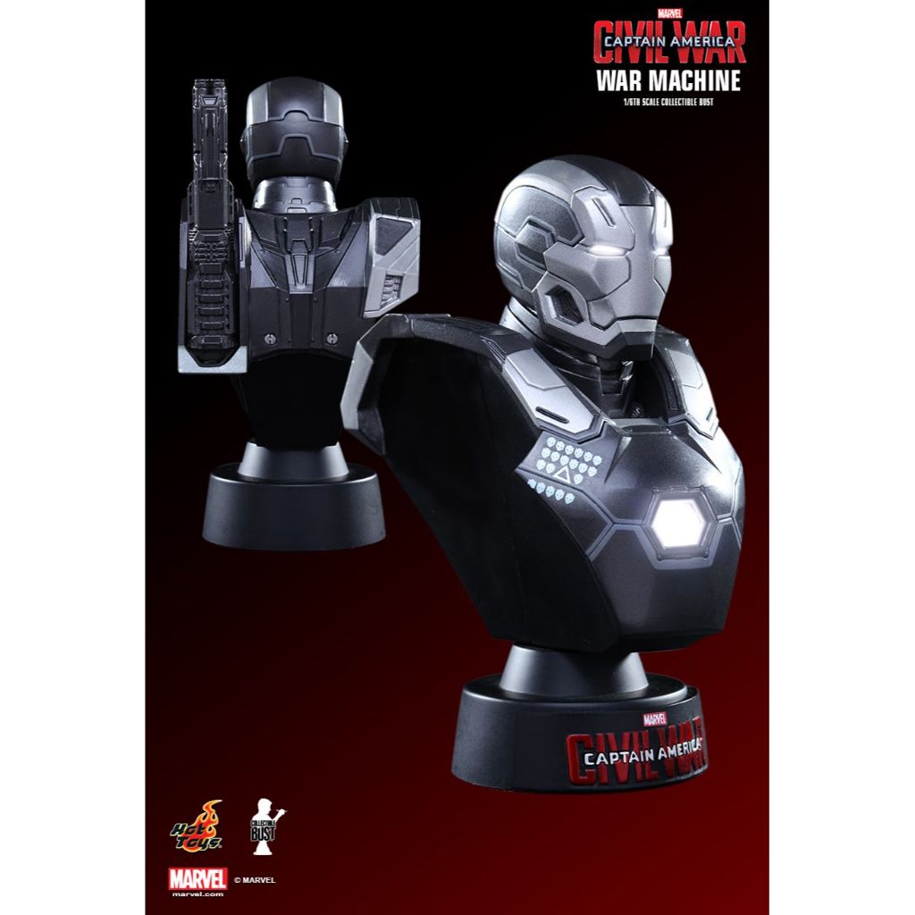Civil War War Machine Marvel Toy Hot Toys 1/6 War Machine Bust