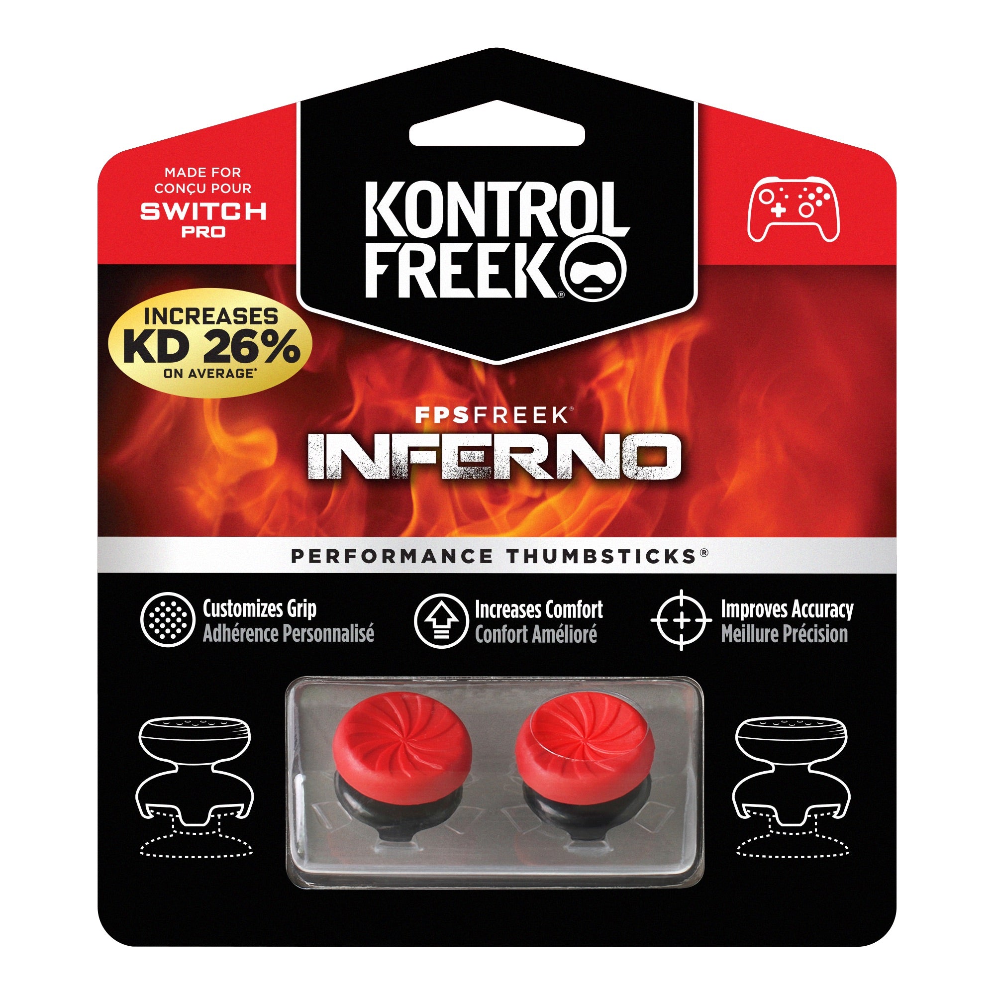 KontrolFreek FPS Freek Inferno - Nintendo Pro (4-Prong)