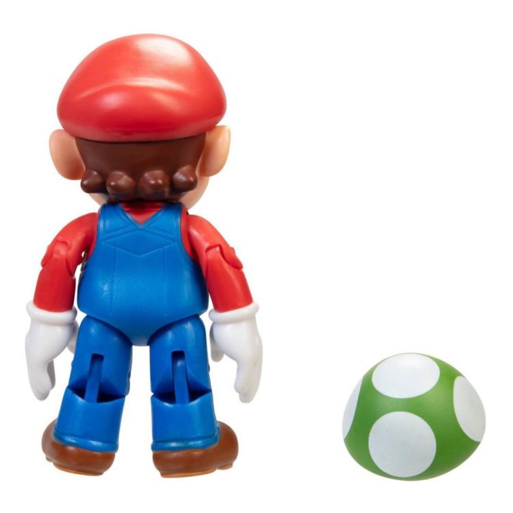 Jakks Pacific 40675 Mario With 1-UP Mushroom 4" Figurine Wave 22 Super Mario