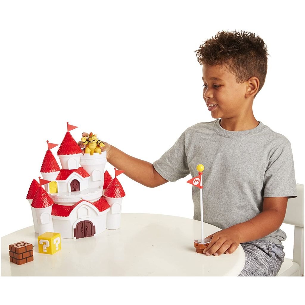 Jakks Pacific 58541 2.5" Deluxe Mushroom Kingdom Castle Playset Super Mario