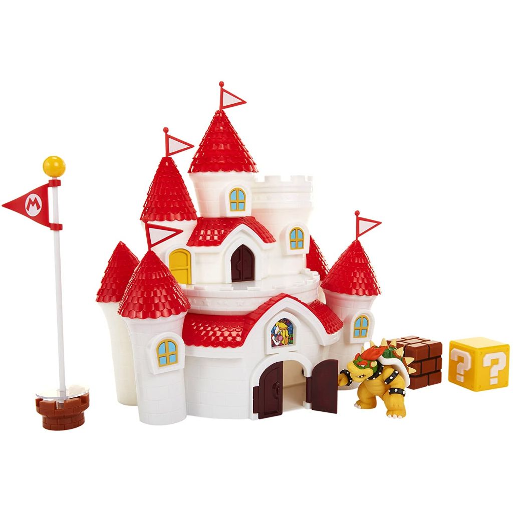 Jakks Pacific 58541 2.5" Deluxe Mushroom Kingdom Castle Playset Super Mario